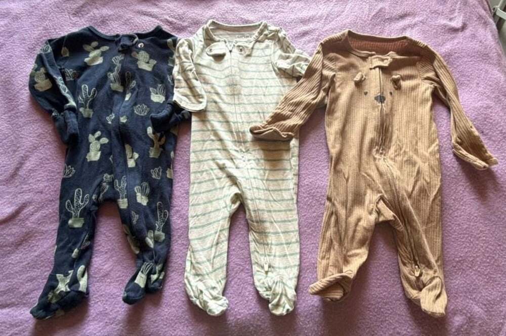 Carter's Baby Footie Pajama Sleepers 3-Piece Lot (Size 3M)